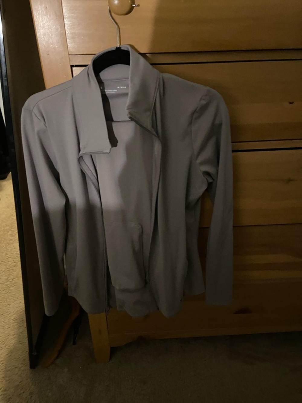 Light Gray Womens Open-Front Jacket and joggers Under Armor